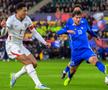 Leonard Saca în tricoul Moldovei U21, în amicalul din martie cu Anglia. Aici, în duel cu  Jobe Bellingham / FOTO: Imago Images