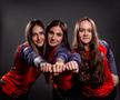 Portarii lui CSM, de la dreapta la stânga: Aisha Ametcea, Alexia Chiru și Alessia Iordache