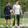 De la stânga la dreapta: Joao Bagao, Goncalo Cruz, Nuno Campos // sursă foto: Facebook @ ZTE FC Zalaegerszeg