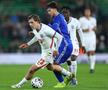 Leonard Saca în tricoul Moldovei U21, în amicalul din martie cu Anglia / FOTO: Imago Images