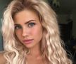 GALERIE FOTO Blonda superbă care a pozat pe un Ferrari și a provocat frenezie pe Instagram