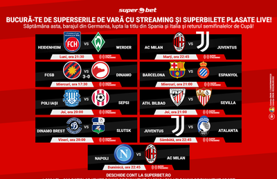 Te bucuri de SuperBilete în fiecare zi? Ai de unde alege, ai ce vedea, ai ce juca! Vino și fă istorie la Superbet!