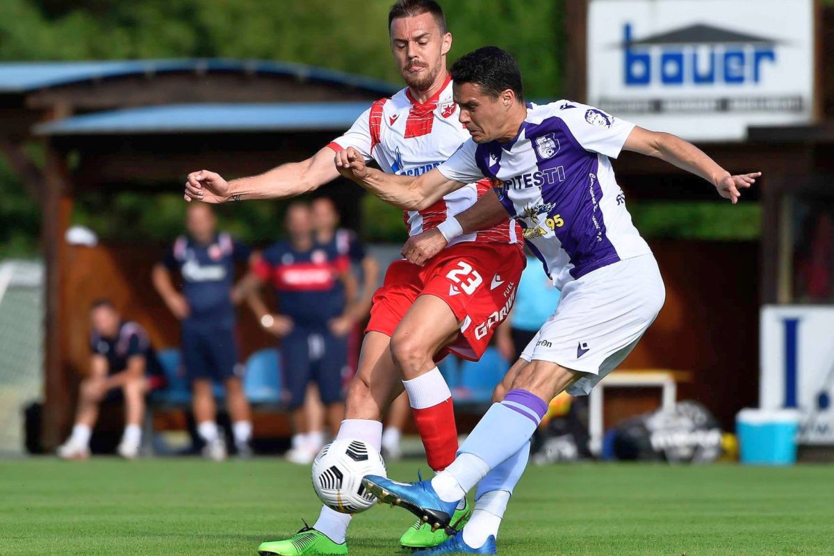 Amicalul FC Argeș -  Steaua Roșie Belgrad, încheiat la scor de neprezentare