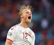 Sfidând pronosticurile, adversarii și chiar și moartea, naționala Danemarcei s-a calificat în semifinalele EURO 2020. FOTO: Guliver/Getty Images