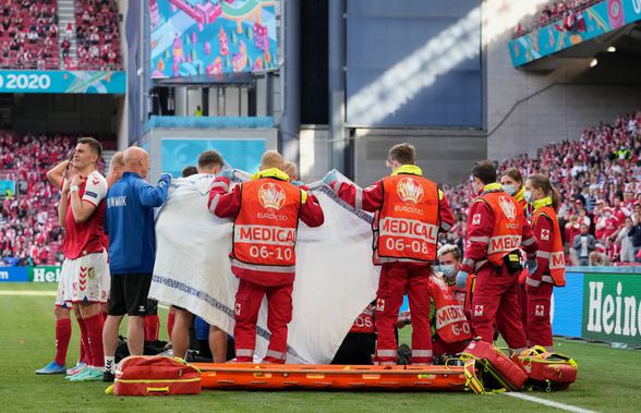 UEFA, gest simbolic pentru paramedicii care l-au salvat pe Eriksen