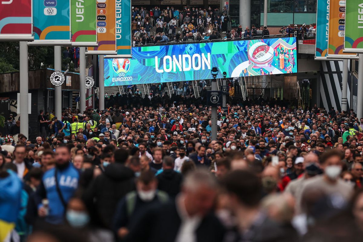 Italia - Spania, fani pe Wembley, semifinala Euro 2020 / FOTO: GettyImages