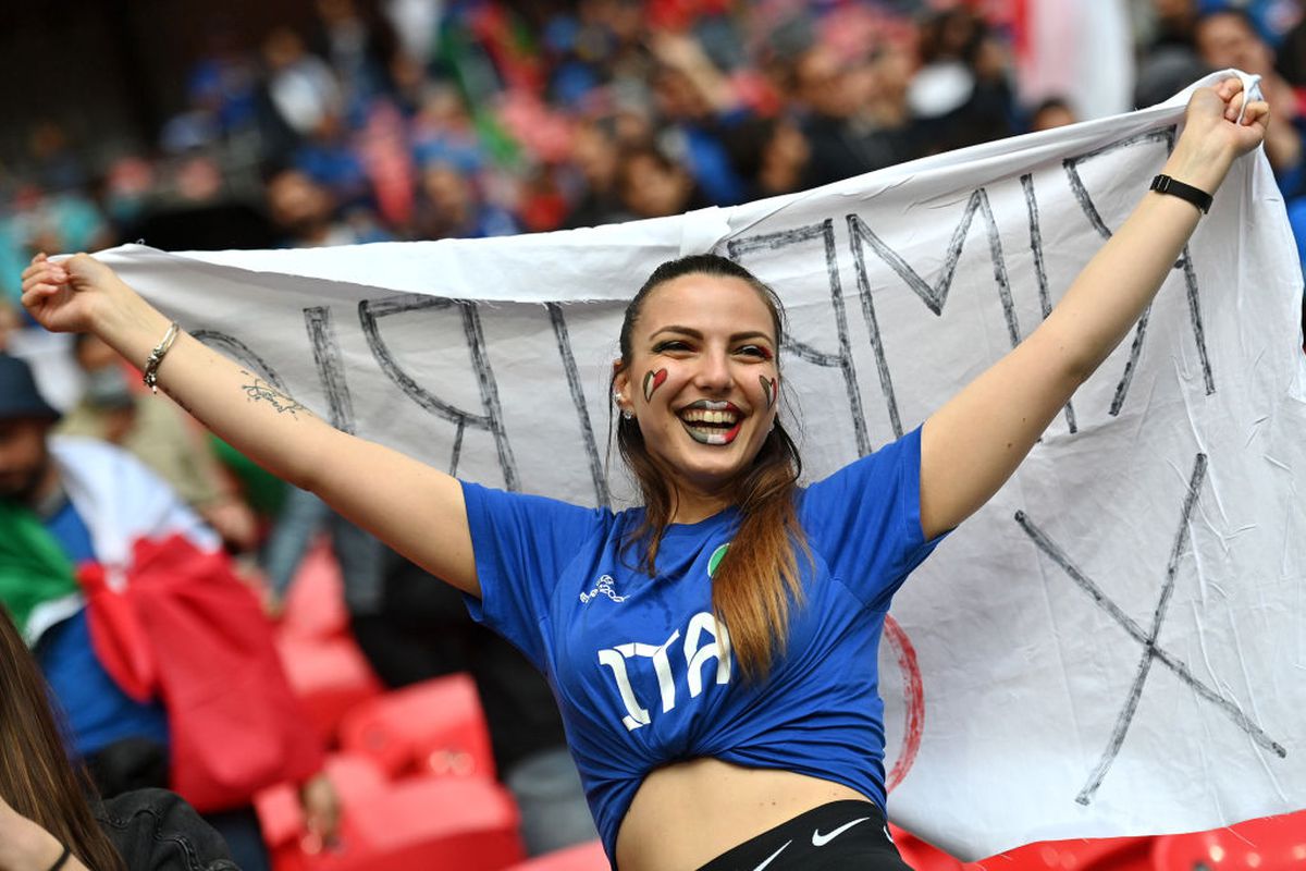 Italia - Spania, fani pe Wembley, semifinala Euro 2020 / FOTO: GettyImages