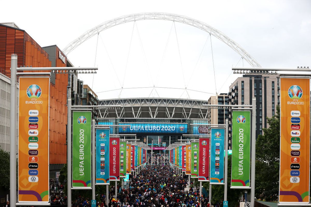 Italia - Spania, fani pe Wembley, semifinala Euro 2020 / FOTO: GettyImages