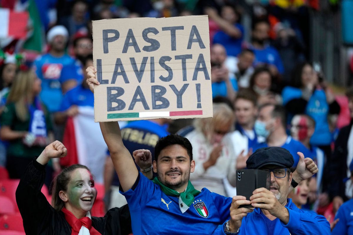 Italia - Spania, fani pe Wembley, semifinala Euro 2020 / FOTO: GettyImages