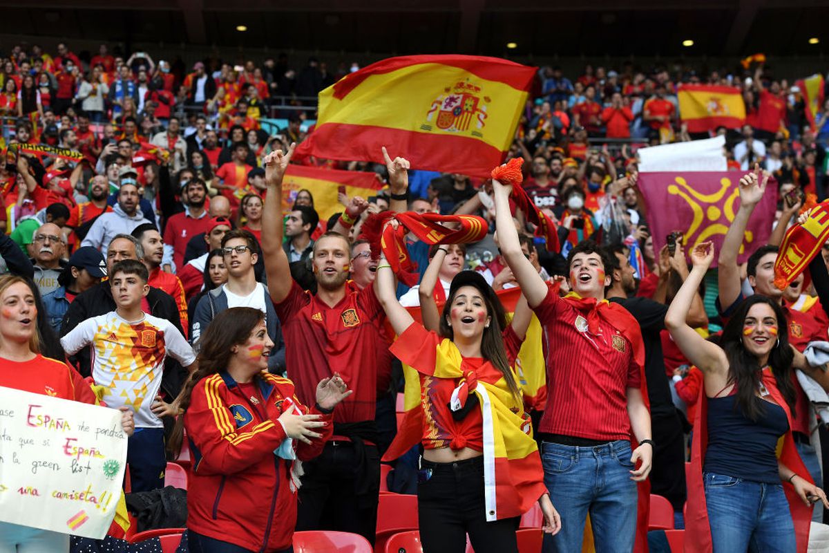 Italia - Spania, fani pe Wembley, semifinala Euro 2020 / FOTO: GettyImages