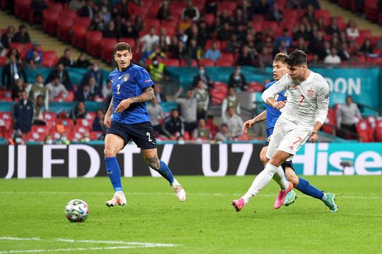 Alvaro Morata a înscris în Italia - Spania // foto: Guliver/gettyimages