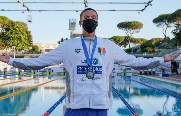 Performanță istorică pentru David Popovici la Europenele de juniori de la Roma. A doborât recordul mondial la 100 metri liber. Cu timpul său ar fi fost campion olimpic la Rio!