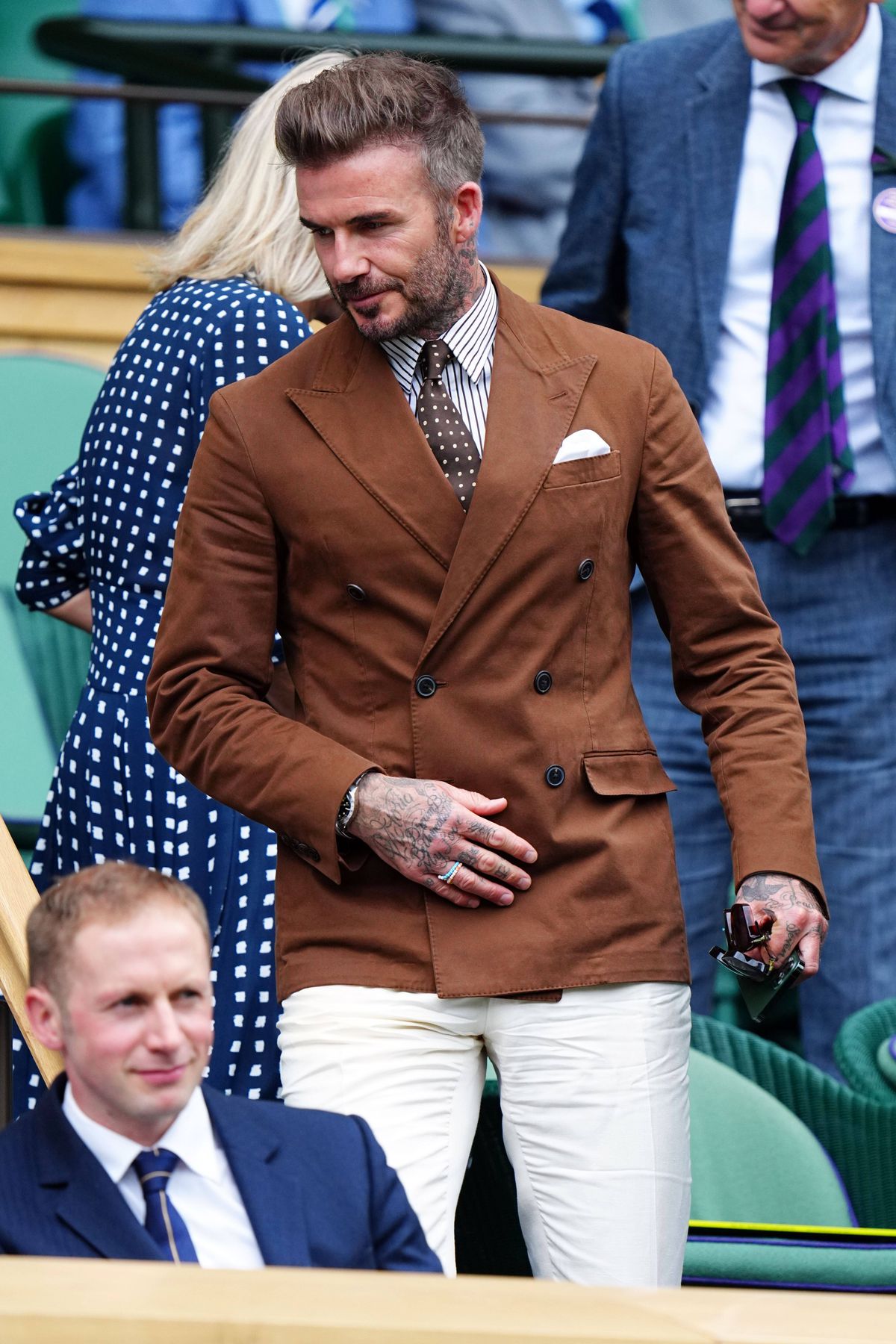 David Beckham, spectator de lux la meciul Simonei Halep » Imagini spectaculoase