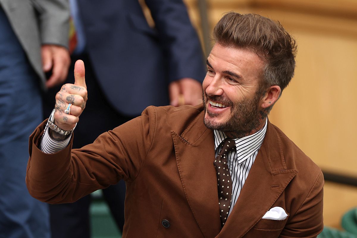 David Beckham, spectator de lux la meciul Simonei Halep » Imagini spectaculoase