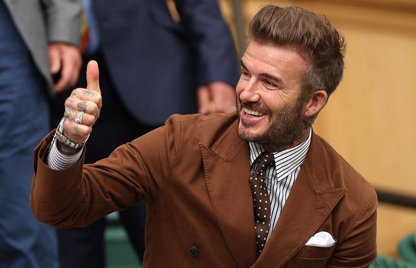 David Beckham, spectator de lux la meciul Simonei Halep » Imagini spectaculoase