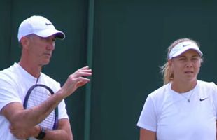 Darren Cahill a ajutat-o pe Amanda Anisimova, înaintea duelului cu Simona Halep din „sferturi” la Wimbledon