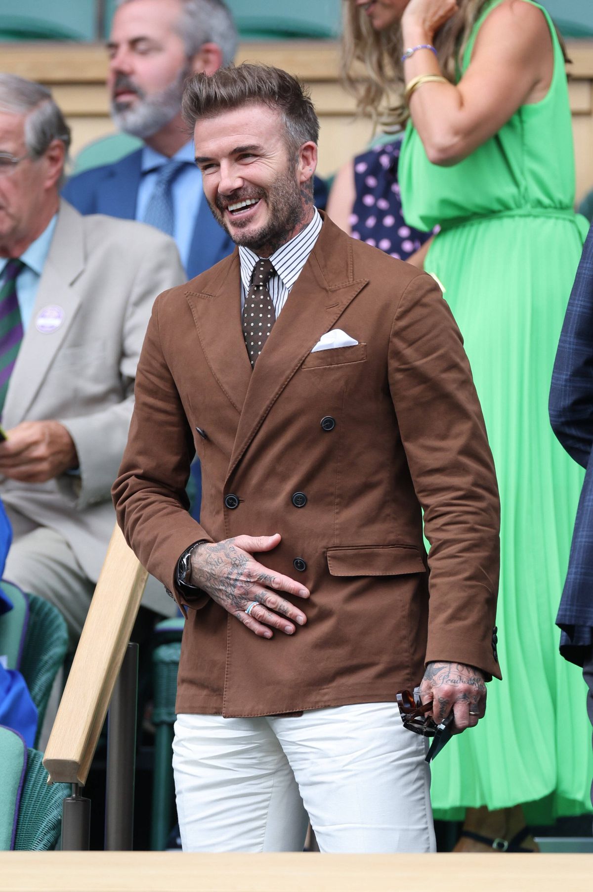 David Beckham, spectator de lux la meciul Simonei Halep » Imagini spectaculoase