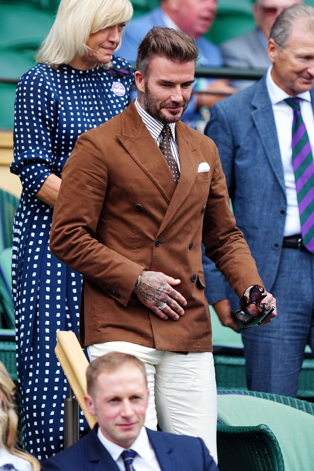 David Beckham, spectator de lux la meciul Simonei Halep » Imagini spectaculoase