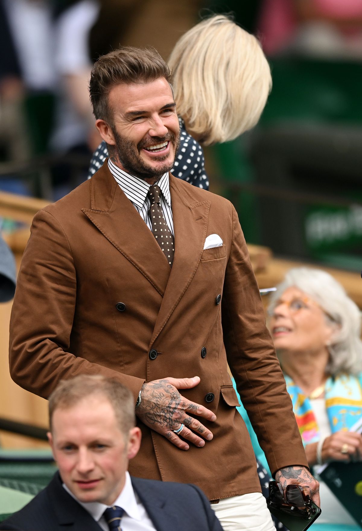 David Beckham, spectator de lux la meciul Simonei Halep » Imagini spectaculoase