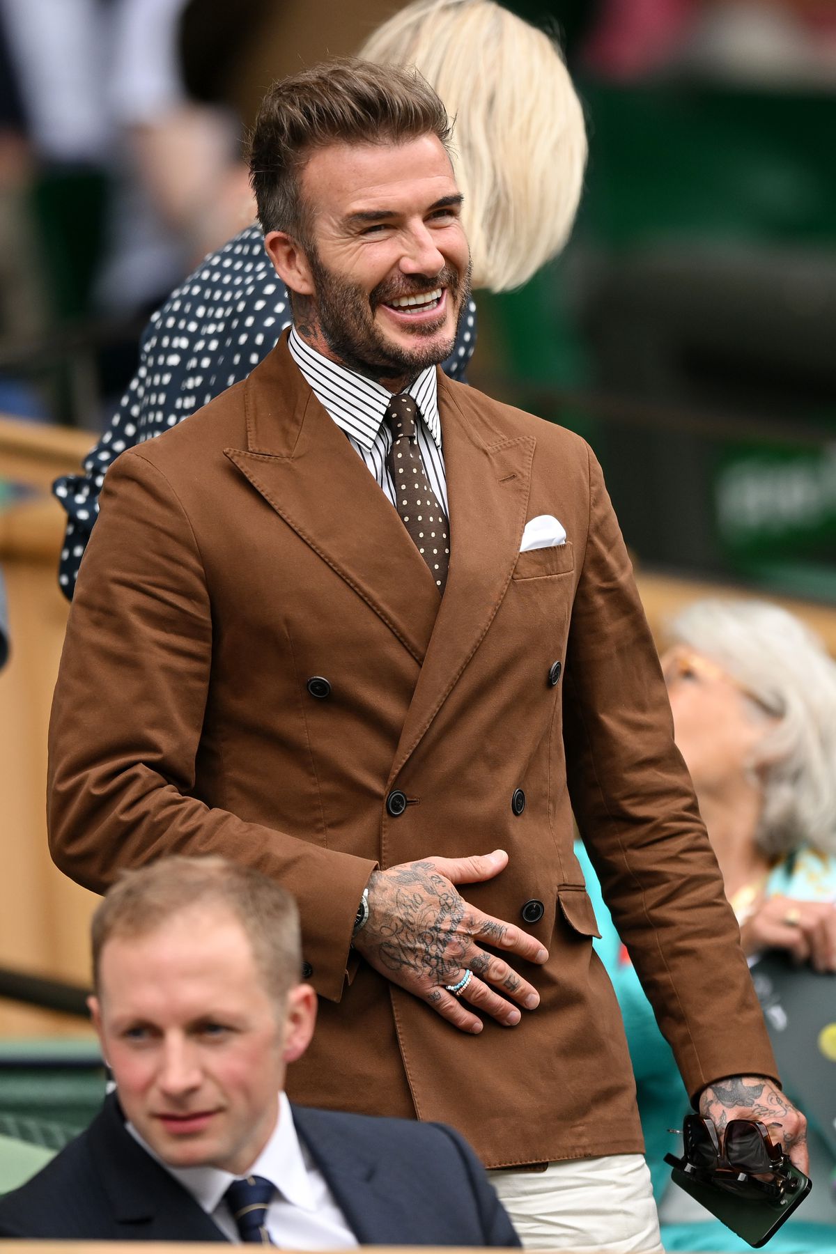 David Beckham, spectator de lux la meciul Simonei Halep » Imagini spectaculoase
