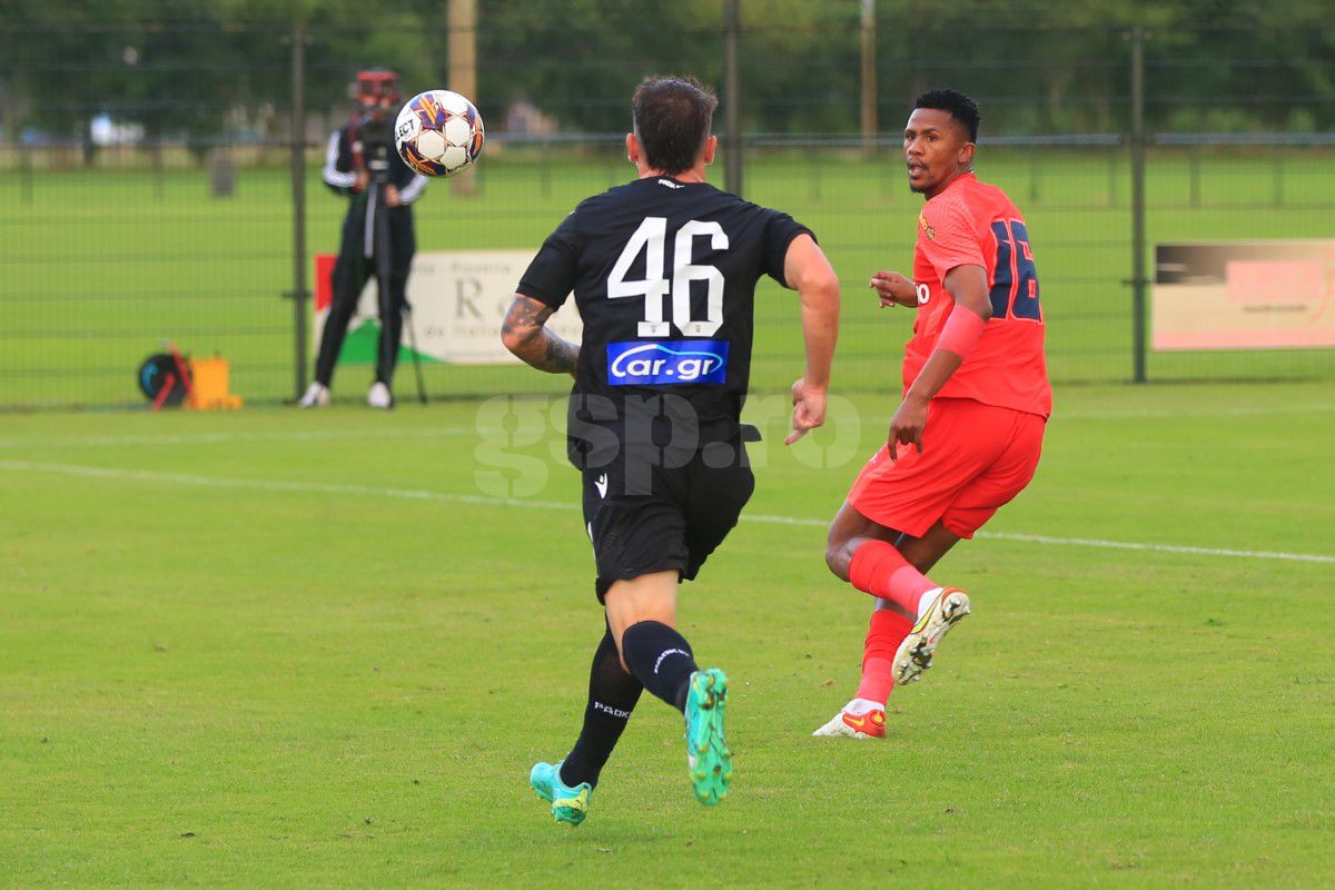 Gafa lui Siyabonga Ngezana în FCSB - PAOK, în cadre succesive