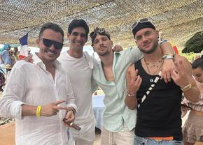 După întâlnirea Alibec - De Bruyne, vedetele naționalei s-au pozat cu un alt star din fotbalul mondial: au petrecut împreună la Cannes