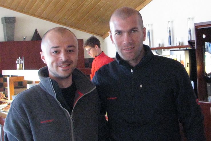 Alături de Zidane Foto: Arhivă personală