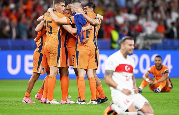 Olanda - Turcia 2-1 » „Portocala” coaptă după pauză: olandezii au întors scorul în numai 6 minute și merg să înfrunte Anglia!