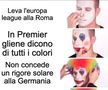 Fanii italieni ai Romei râd de Anthony Taylor după arbitrajul său din Spania - Germania