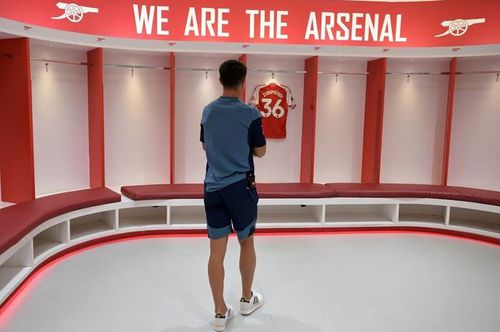 Martin Zubimendi a fost prezentat de Arsenal // foto: arsenal.com