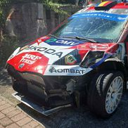 Simone Tempestini, coliziune cu o vacă/Foto: Eurosport