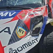 Simone Tempestini, coliziune cu o vacă/Foto: Eurosport