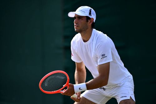 Nuno Borges a vrut să poarte un tricou al naționalei Portugaliei la Wimbledon, în memoria lui Diogo Jota / Foto: Getty Images