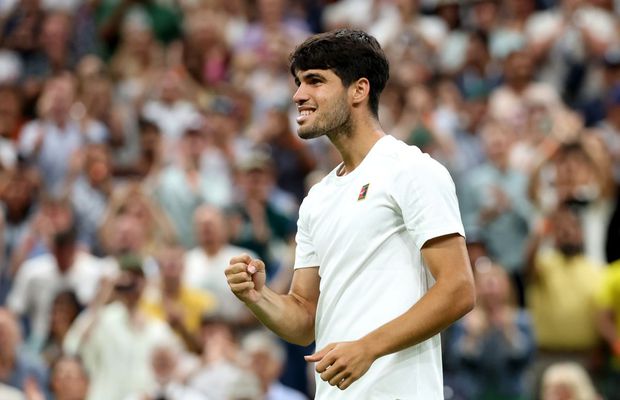 Încercat serios de Rublev, Alcaraz s-a calificat în „sferturi” la Wimbledon și a dezvăluit cum s-a încheiat meciul de golf cu Murray: „Nu îmi amintesc”