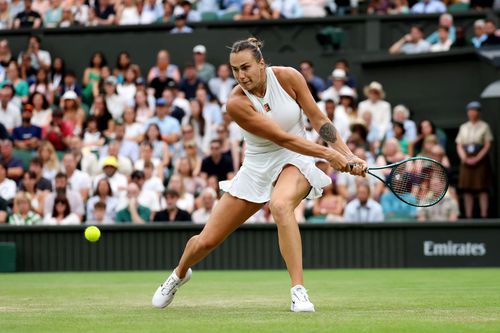 Aryna Sabalenka s-a calificat în „sferturi” la Wimbledon/Foto: Getty Images
