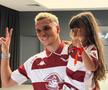 Cristi Manea prezintă noul echipament de joc al Rapidului pentru sezonul 2026-2027 // Foto: Cristi Preda