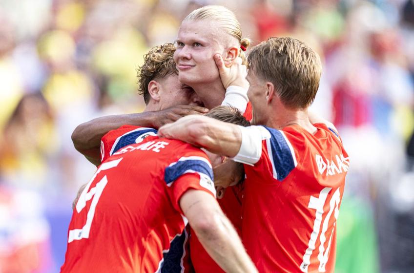 Erling Haaland (25 de ani) a marcat ambele goluri ale Norvegiei în victoria 2-1 cu Brazilia, rezultat care a consemnat calificarea în sferturile Campionatului Mondial.