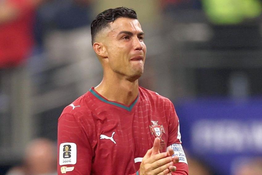 Cristiano Ronaldo, în lacrimi după Portugalia - Spania 0-1! Ultimul meci la Campionatul Mondial // FOTO: X