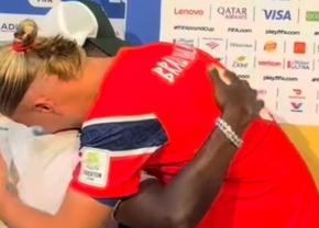 Vinicius a întrerupt interviul lui Haaland » Imagine memorabilă, după eliminarea Braziliei: „Poate devin colegi”