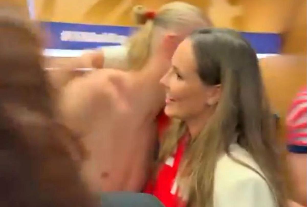 Prințea Ingrid Alexandra și Erling Haaland, în vestiar