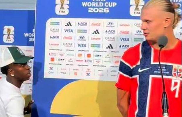 Vinicius a întrerupt interviul lui Haaland » Imagine memorabilă, după eliminarea Braziliei