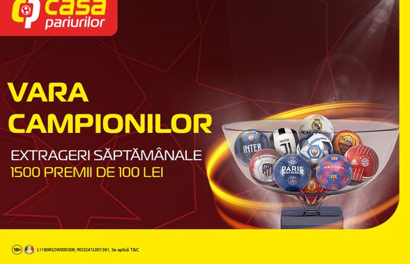 A început Vara Campionilor! 1500 de premii, timp de 3 săptămâni, pentru jucătorii care urmăresc meciurile din UCL și UEL