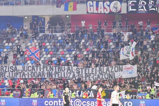 Csikszereda cere sancțiuni după scandările xenofobe ale fanilor steliști, din timpul meciului de miercuri, câștigat de bucureșteni cu 1-0.