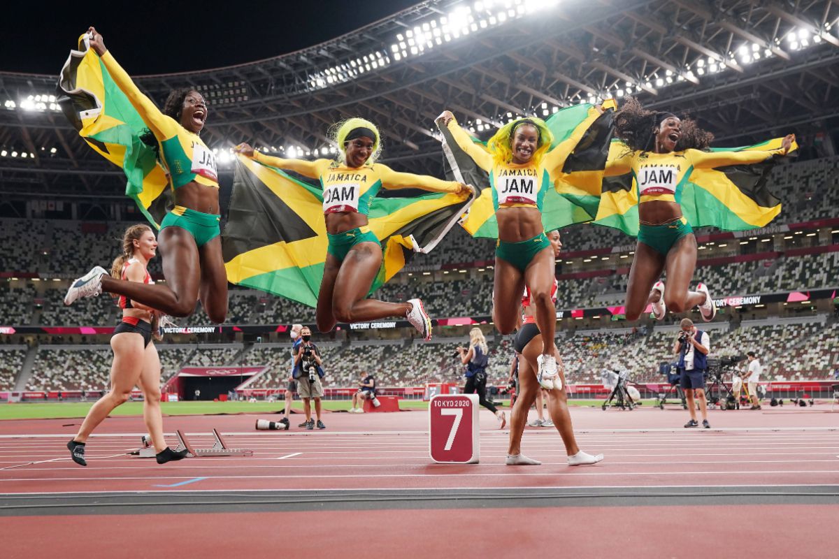 Finală 4x100m feminin - Jocurile Olimpice