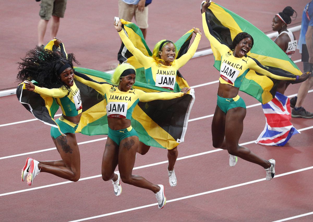Finală 4x100m feminin - Jocurile Olimpice