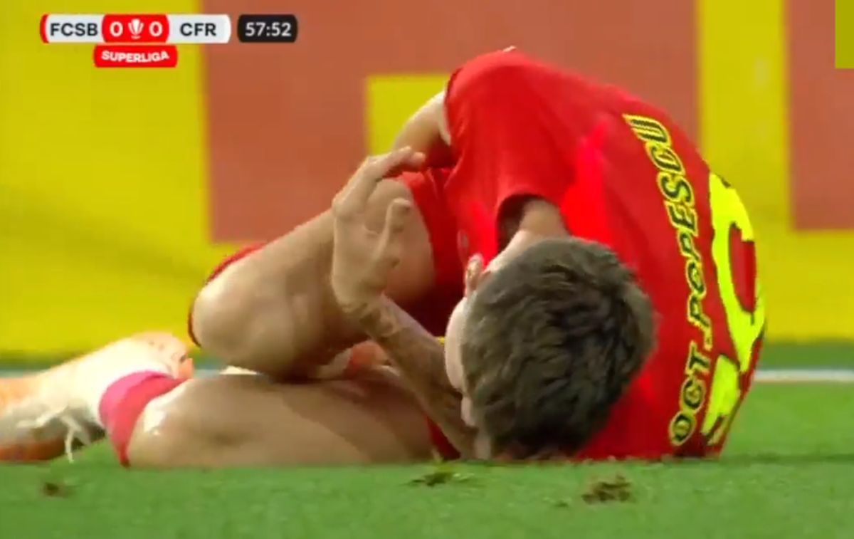 Octavian Popescu, două momente jenante în FCSB - CFR Cluj