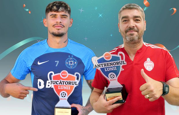 Au strălucit pe caniculă » Florinel Coman a fost ales „Jucătorul lunii iulie”, iar Liviu Ciobotariu - „Antrenorul lunii”! Cum s-a votat