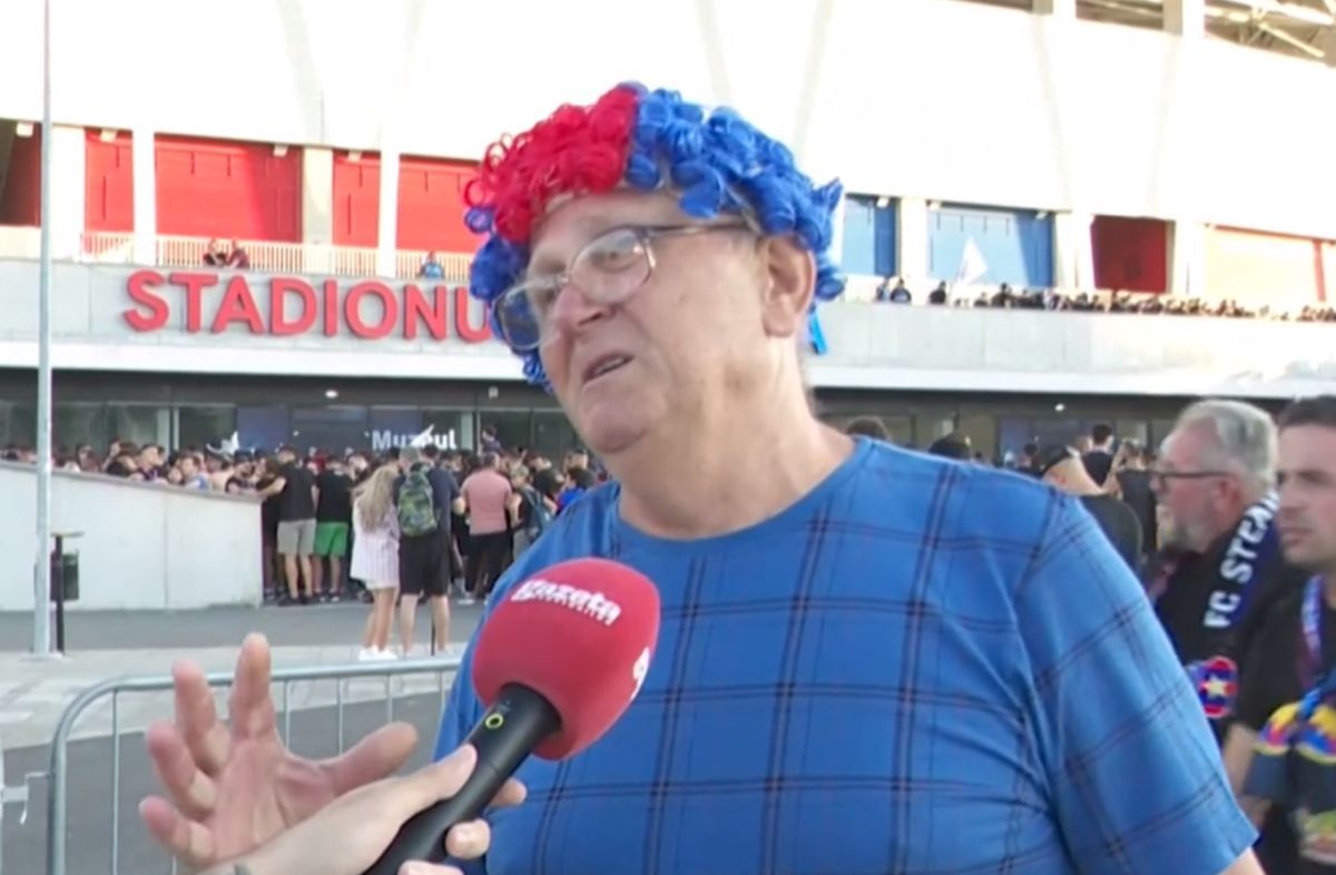 Imagini emoționante » Un suporter „veteran” al FCSB, cu ochii în lacrimi la revenirea în Ghencea: „O bucurie fără margini! E de nedescris!”