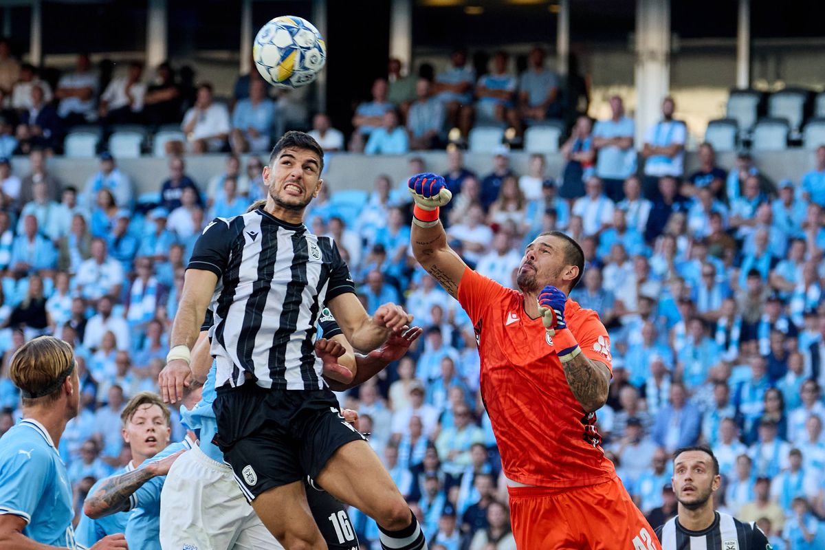 Malmo - PAOK, prima manșă din turul trei de Champions League