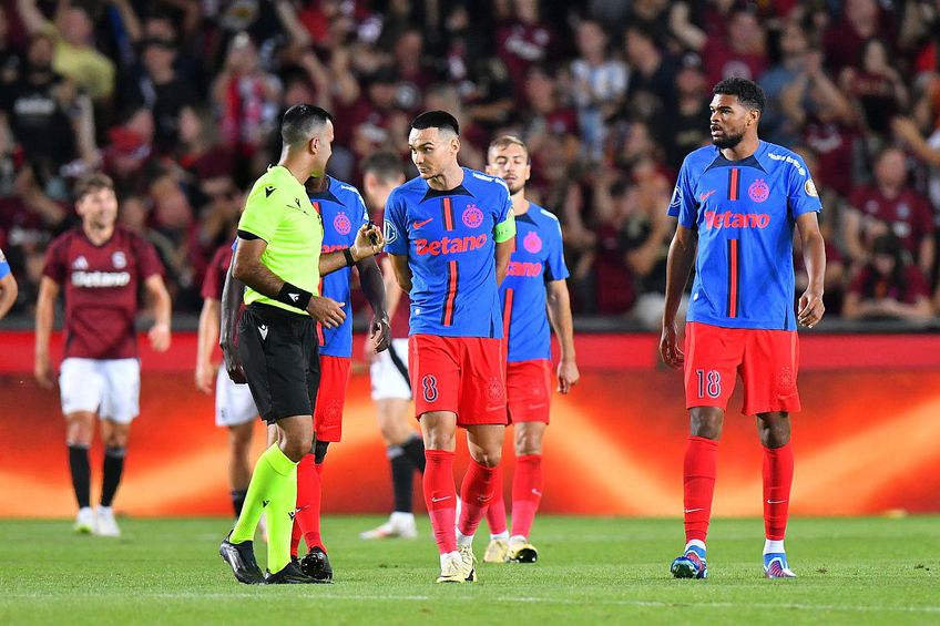 Mihai Stoica a „pus tunurile” pe arbitru după Sparta Praga - FCSB // foto: Cristi Preda (GSP)